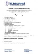 Weiterlesen: Einladung zur Jahreshauptversammlung...