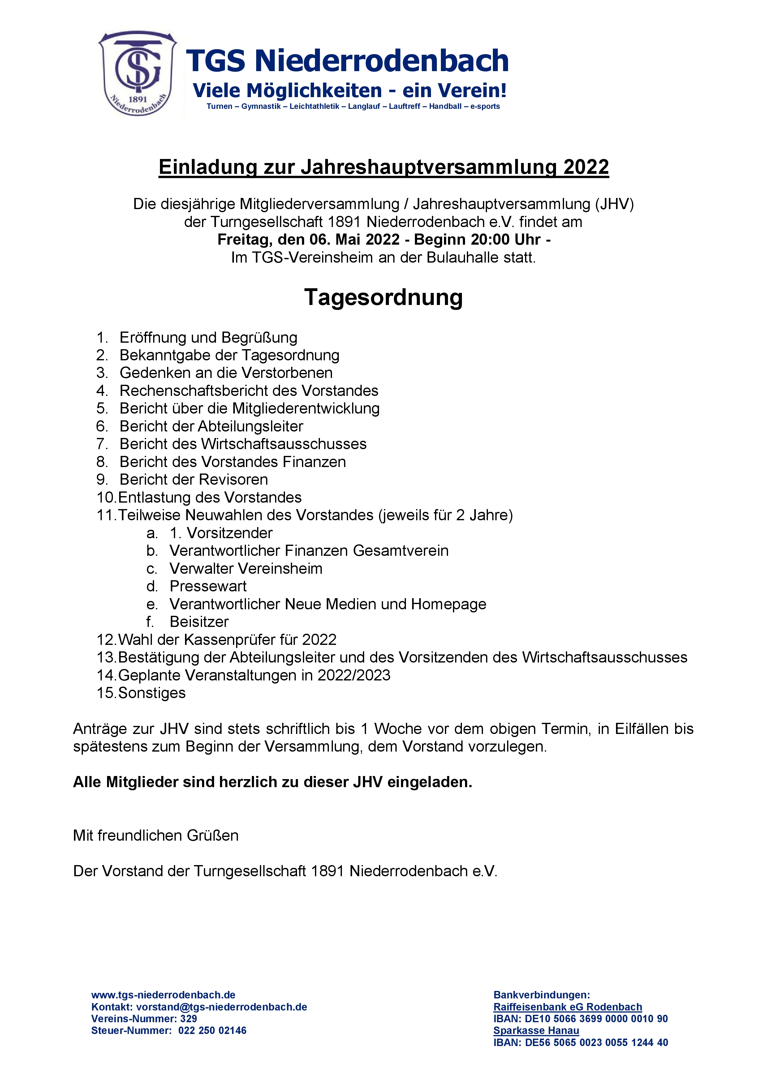 Einladung und Tagesordnung JHV 2022 001