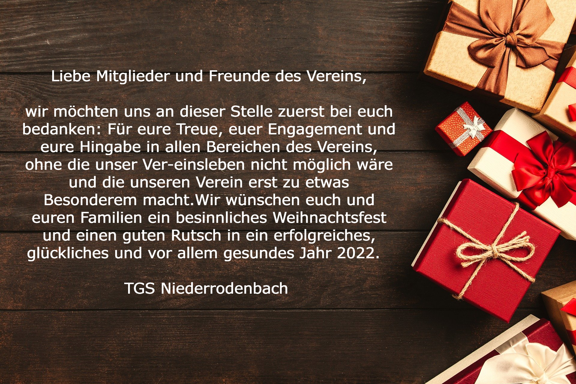 Weihnachtsgre TGS 2021