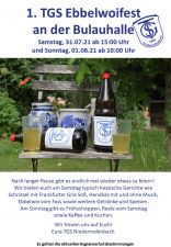 Weiterlesen: 1. TGS Ebbelwoifest am 31.07 und...